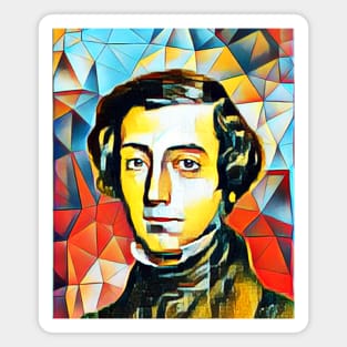 Alexis de Tocqueville Abstract Portrait | Alexis de Tocqueville Artwork 2 Magnet